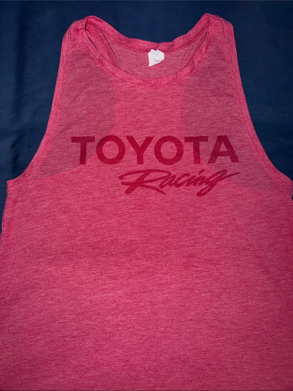Toyota Racing Women’s Heathered Red Racer Back Tank Top